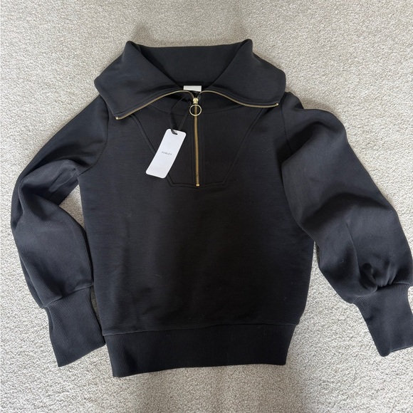 NEVER WORN Varley Vine Half Zip Black Size Small - Picture 2 of 3